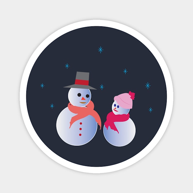 Snowman Magnet by dddesign